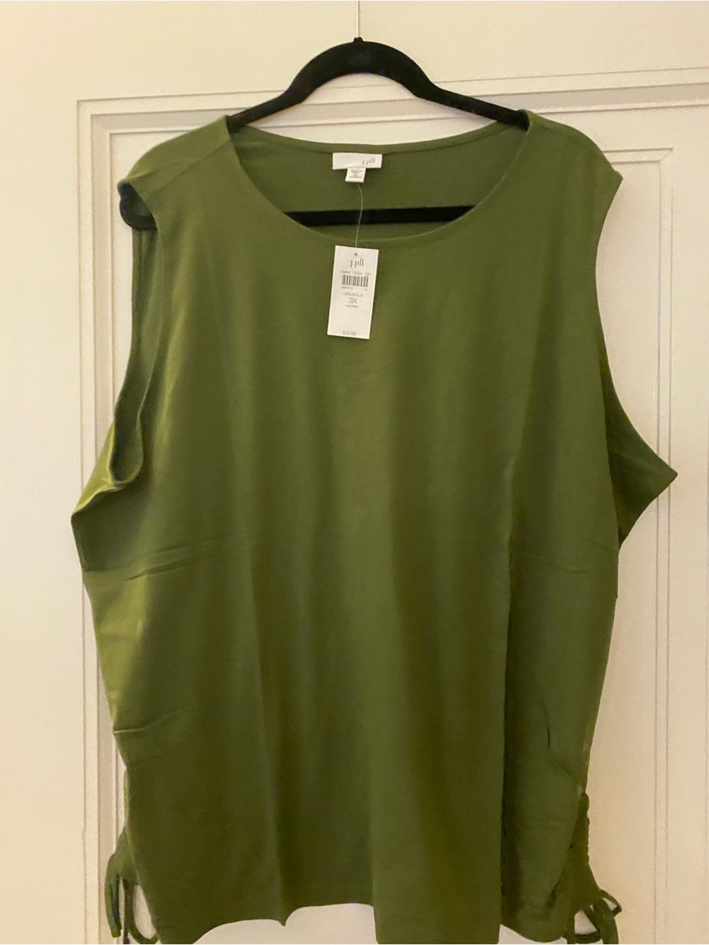J. Jill green tank- with tied sides. NWT - 3x